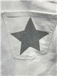 Glitter star culotte jeans