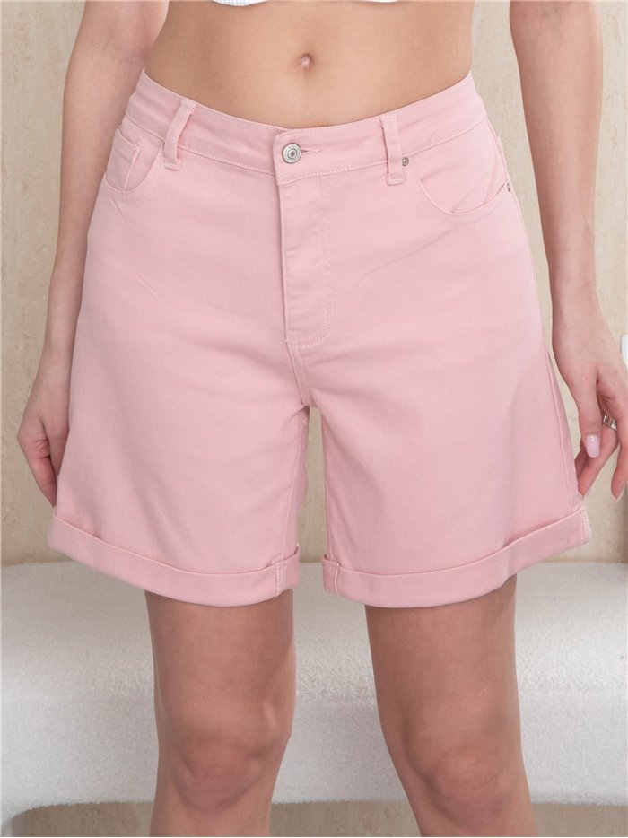 Plus size glitter star pocket bermuda shorts