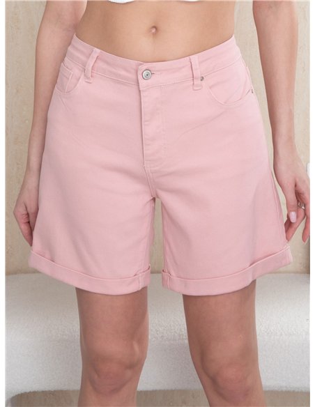 Plus size glitter star pocket bermuda shorts