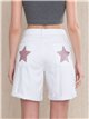 Glitter star pocket bermuda shorts