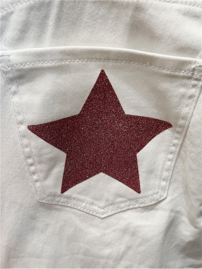 Glitter star pocket bermuda shorts