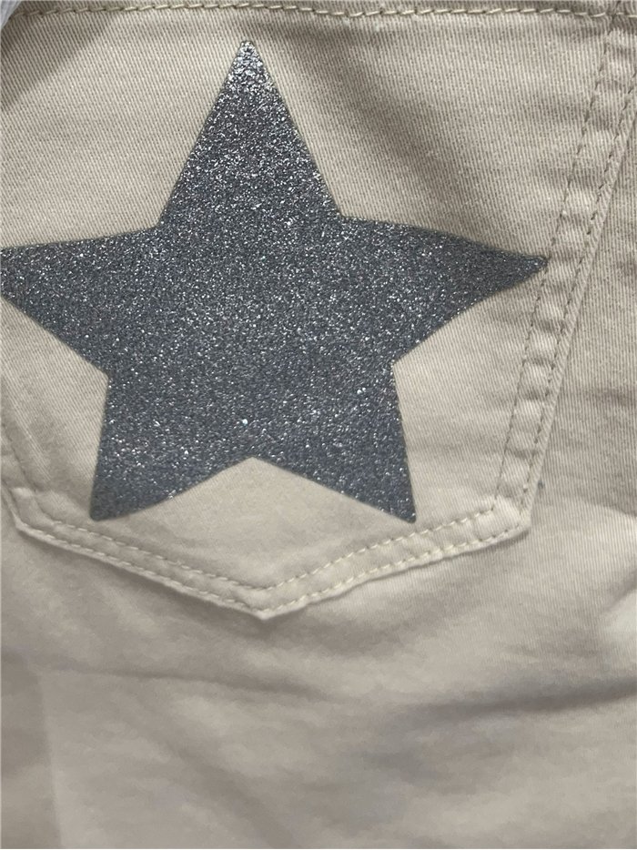 Glitter star pocket bermuda shorts