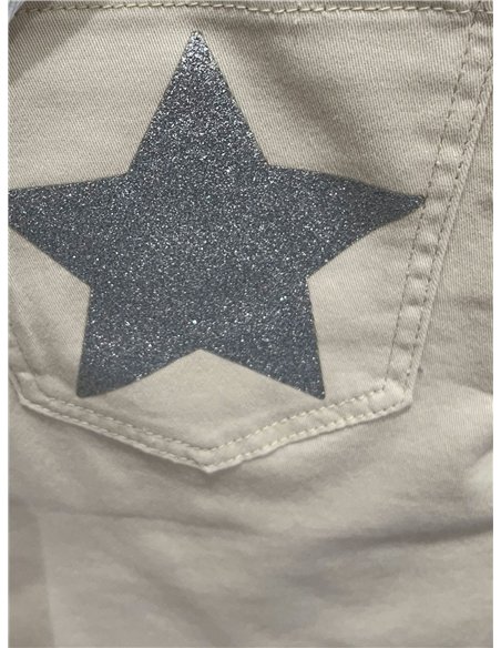Glitter star pocket bermuda shorts