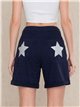 Glitter star pocket bermuda shorts