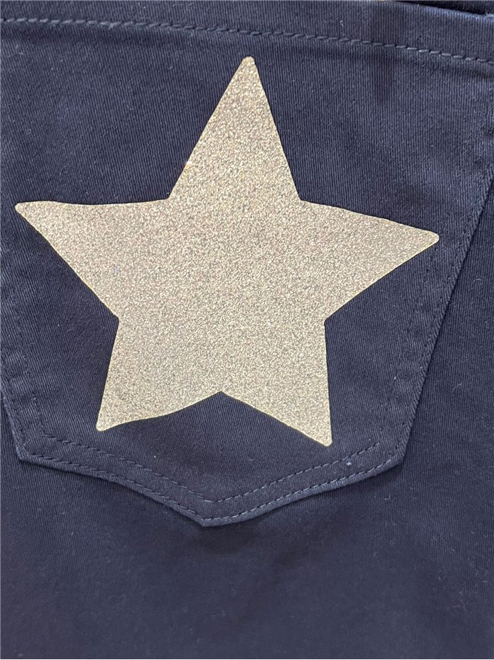 Glitter star pocket bermuda shorts
