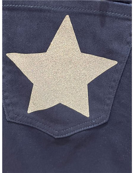 Glitter star pocket bermuda shorts