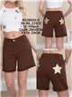 Glitter star pocket bermuda shorts