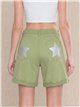 Glitter star pocket bermuda shorts