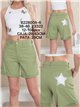 Glitter star pocket bermuda shorts