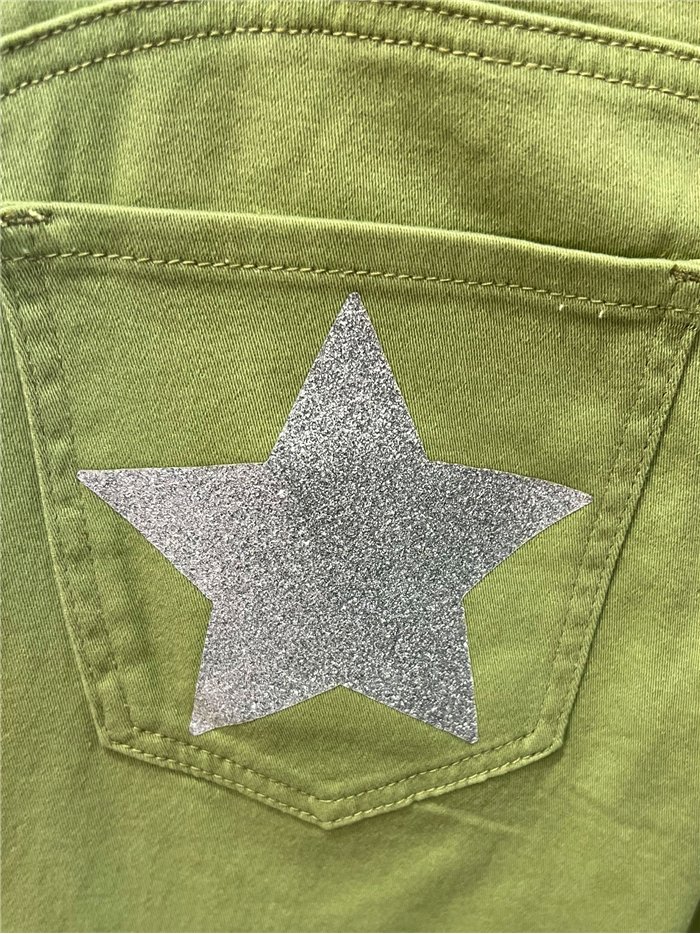 Glitter star pocket bermuda shorts