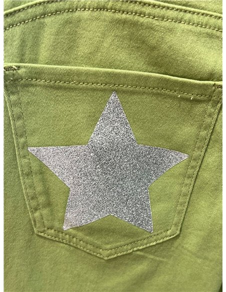 Glitter star pocket bermuda shorts