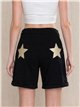 Glitter star pocket bermuda shorts