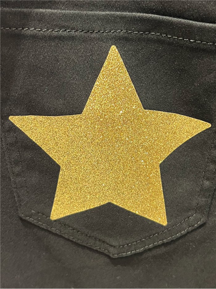 Glitter star pocket bermuda shorts