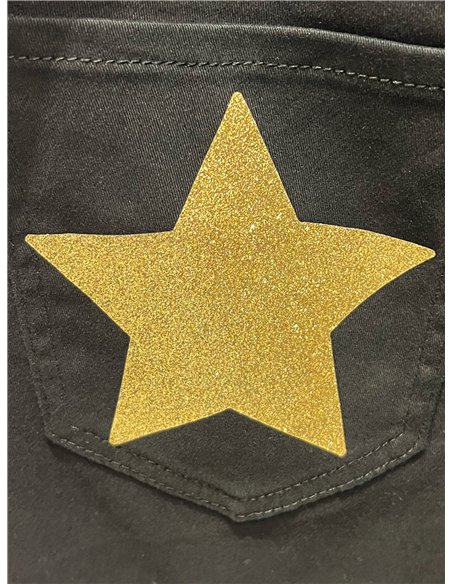 Glitter star pocket bermuda shorts