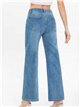 Front seam wide leg jeans