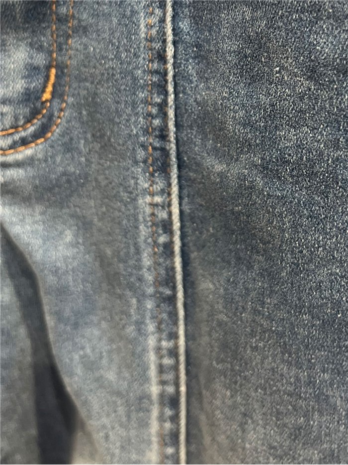 Front seam wide leg jeans