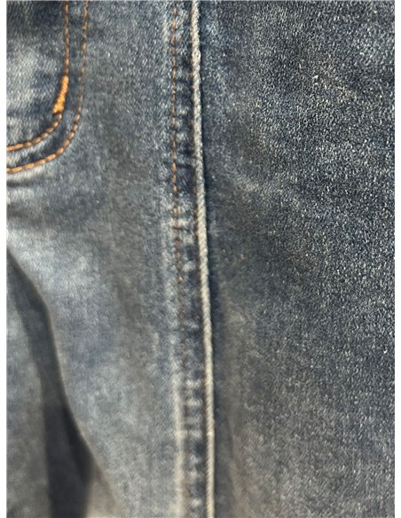 Front seam wide leg jeans