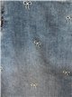 Bermuda jeans com laços bordados