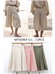 Pleated linen look culotte trousers