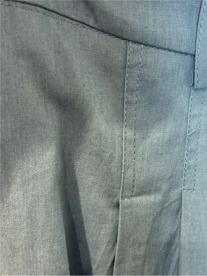 Calças culote de pernas largas com pregas