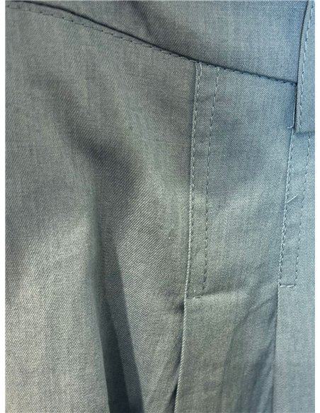 Calças culote de pernas largas com pregas