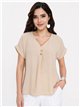 Blusa lisa com botões