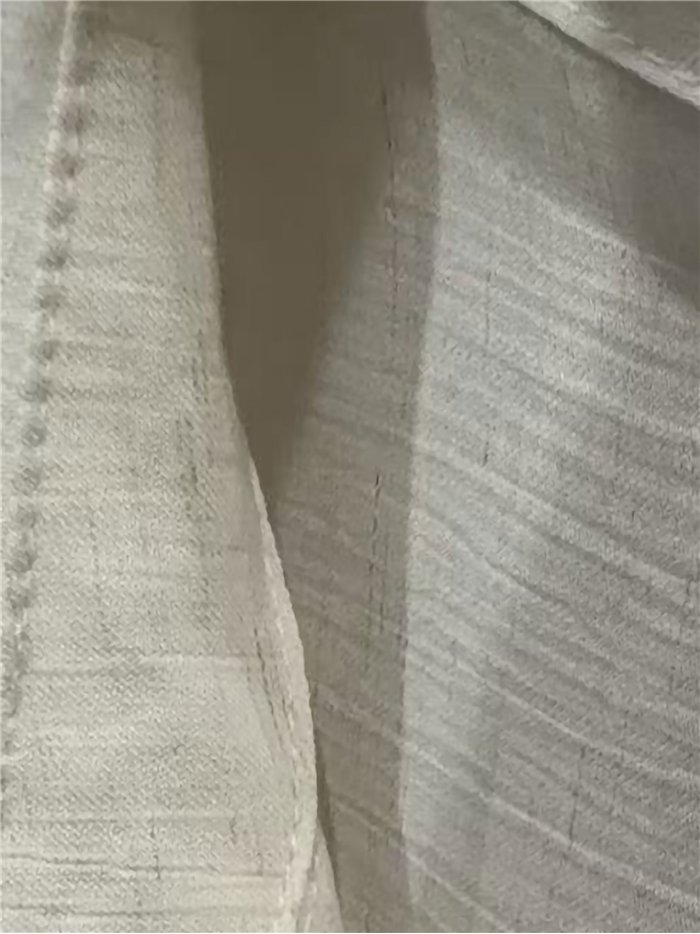 Short sleeve linen-look shirt