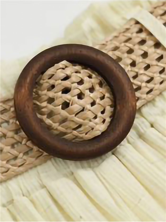 Wide leg linen-look trousers with belt