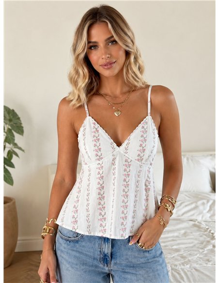 Regata com estampa floral