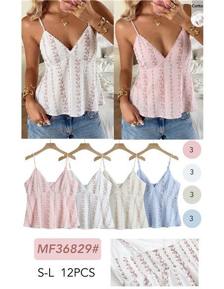 Regata com estampa floral