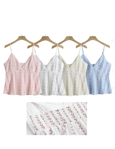 Regata com estampa floral