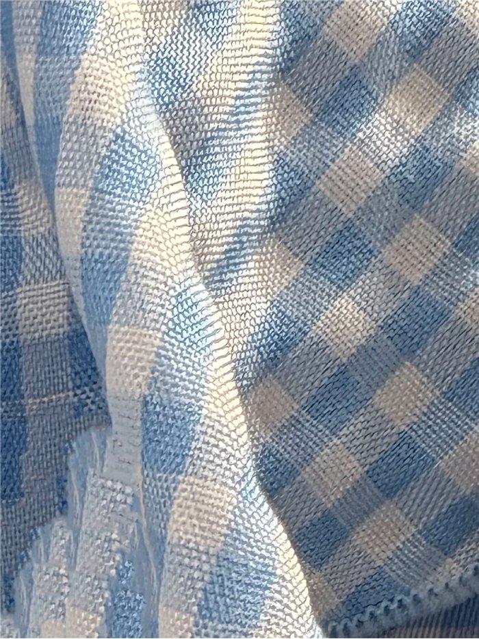 Blusa xadrez vichy com babado