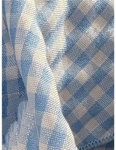 Blusa xadrez vichy com babado