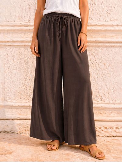 Pantalon palazzo fluide | ZD-8873 | B2B | Eshermosa