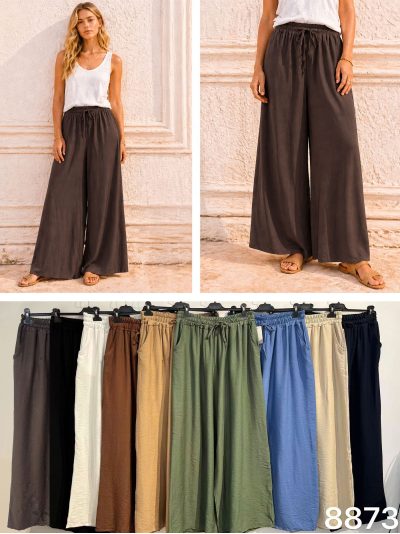 Pantalon palazzo fluide | ZD-8873 | B2B | Eshermosa 2