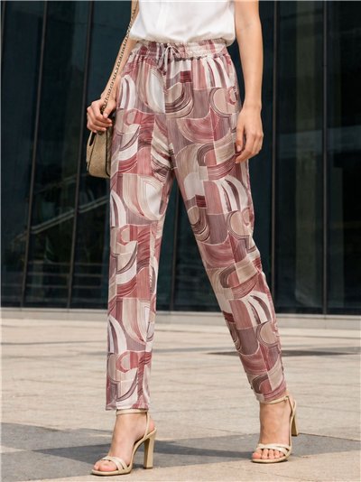 Pantalón lycra estampado geométrico