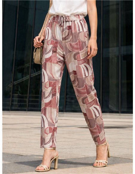 Pantalón lycra estampado geométrico