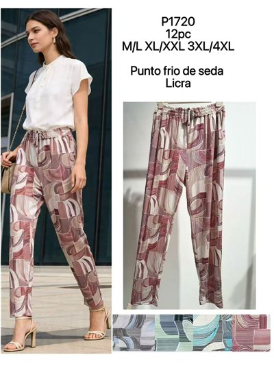 Pantalón lycra estampado geométrico 2