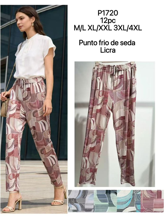 Pantalón lycra estampado geométrico
