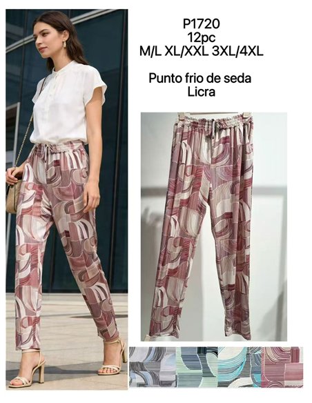 Pantalón lycra estampado geométrico