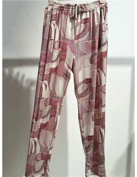 Pantalón lycra estampado geométrico