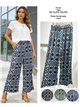 Circle print lycra palazzo trousers