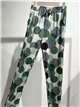 Pantalón estampado lunares y rayas