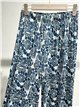 Pantalón palazzo lycra estampado geométrico