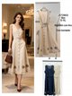Besticktes Leinen-Midihemdkleid