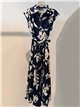 Vestido camisero midi estampado floral