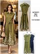 Vestido camisero midi bordado