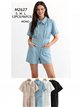 Mono camisero corto con bolsillos
