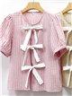 Blusa rayas con lazos