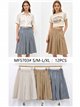 Pantalón culotte amplio rayas con pinzas